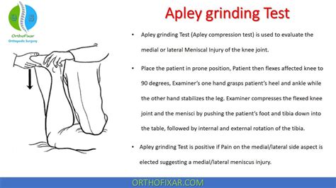 knee orthopedic tests apley compression with external rotation|apley and mcmurray test.